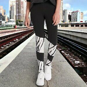 Splendid Violet Tie Dye Stretch Leggings Black XS/ S/ XL